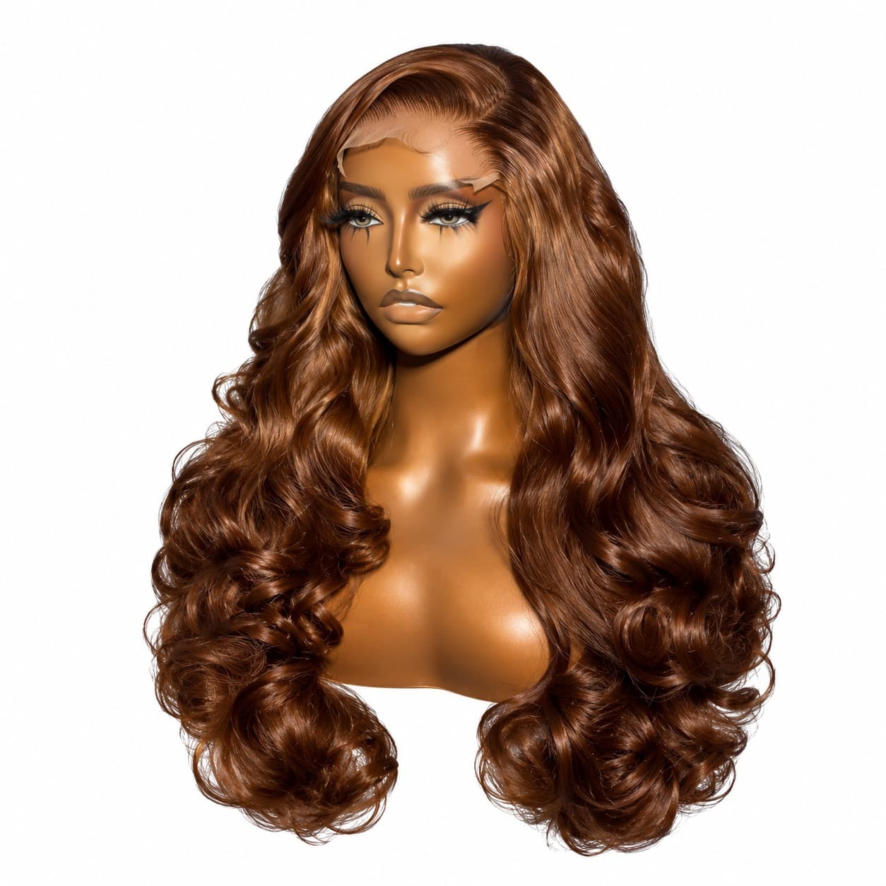 VR Beauty 5X5 Closure SDD BodyWave Wig Col;Honey Brown