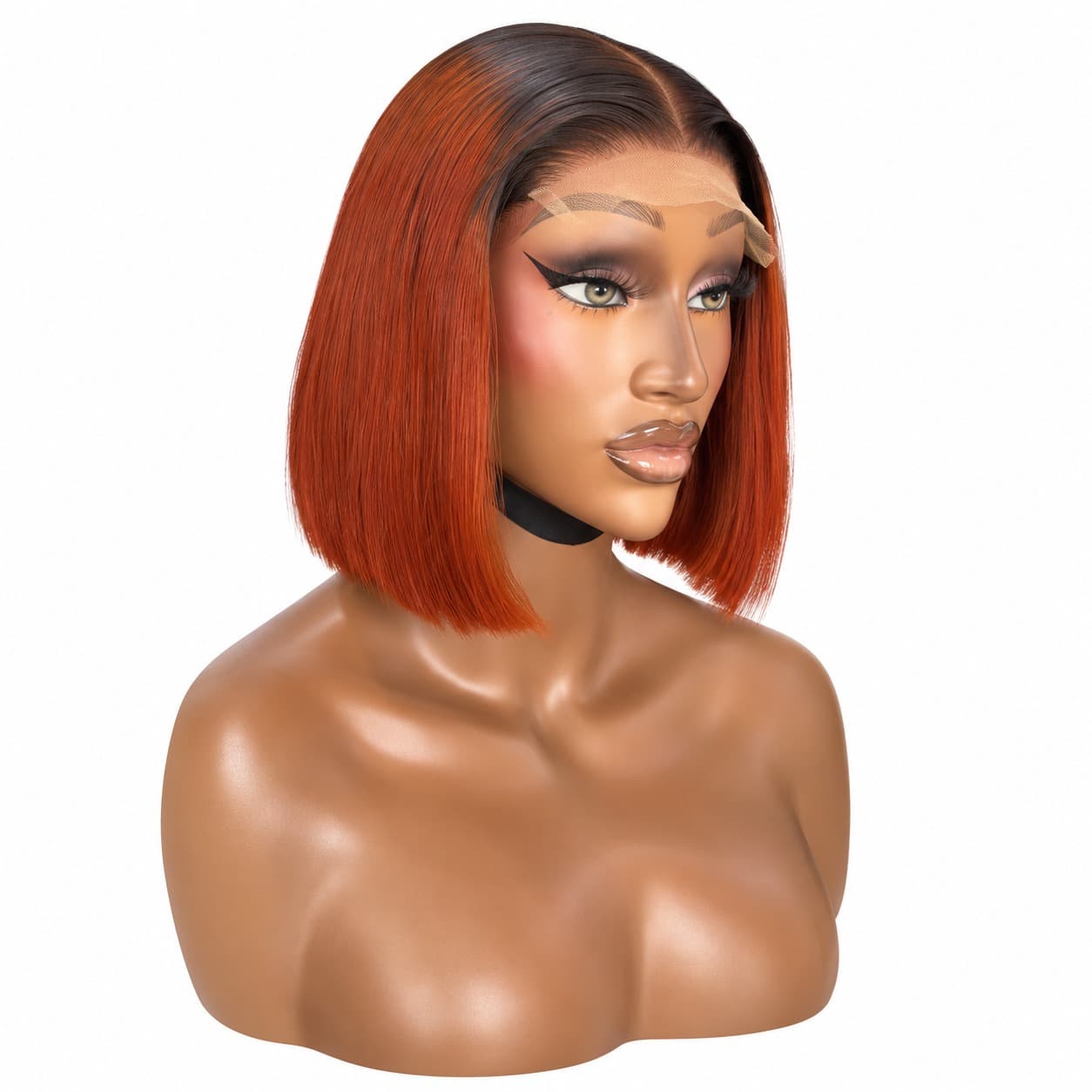 HD 5x5 Chinese Bone Straight Wig 1b /350
