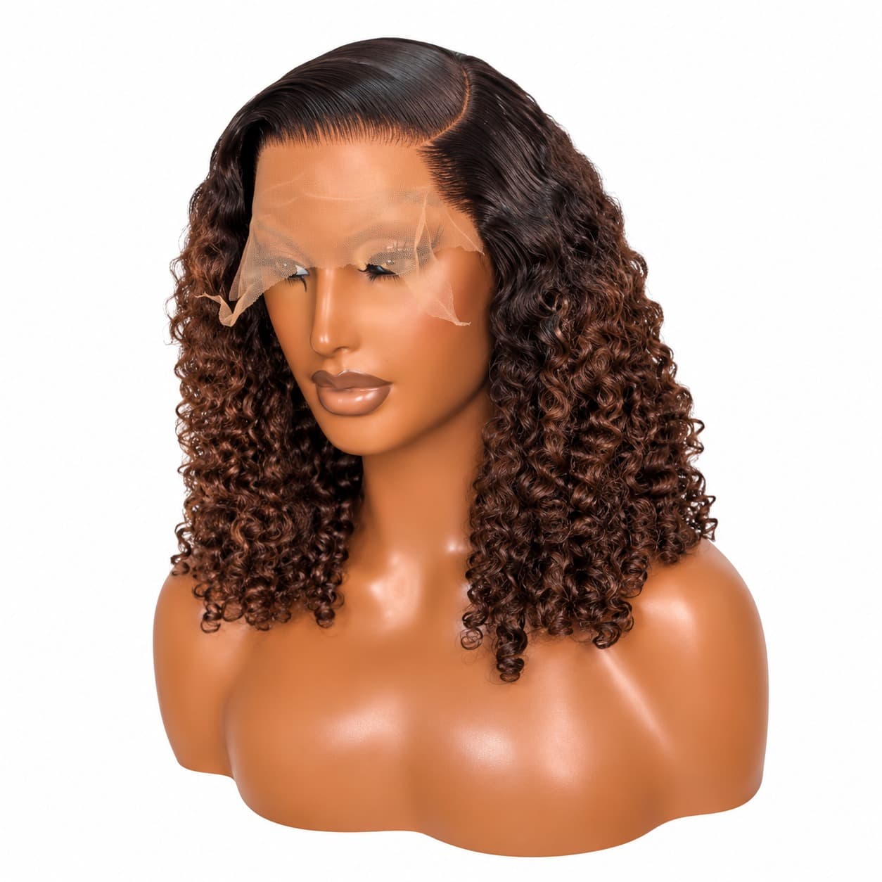 8x5 Glueless Closure Double Drawn Curl 1b Brown