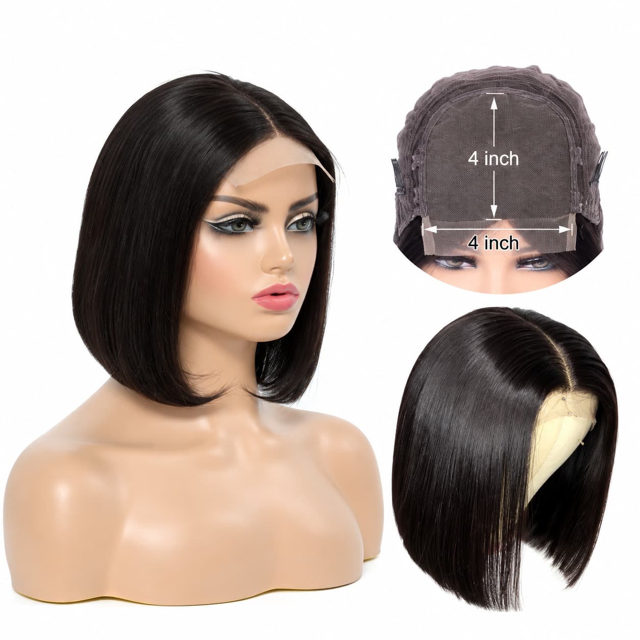 4x4 Chic Closure Bob Wig